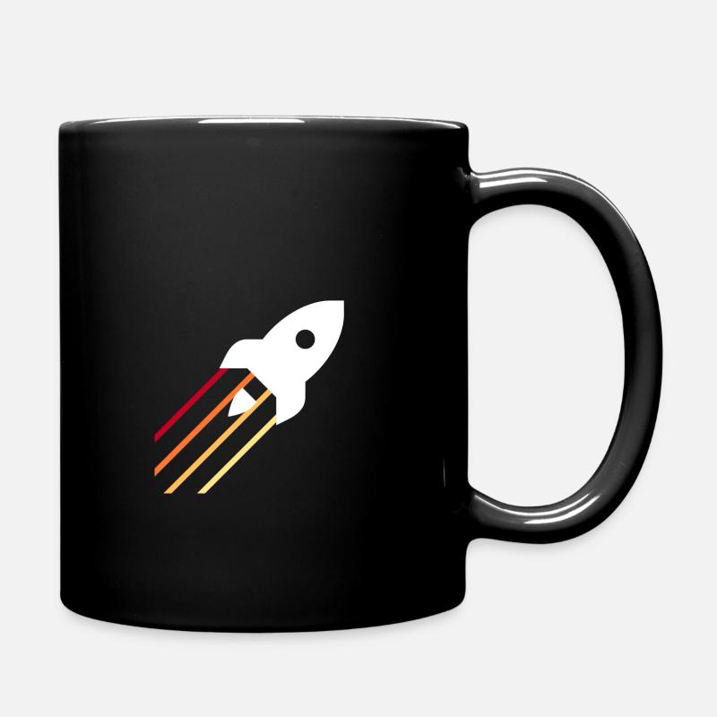 Rakete - Tasse einfarbig - Schwarz