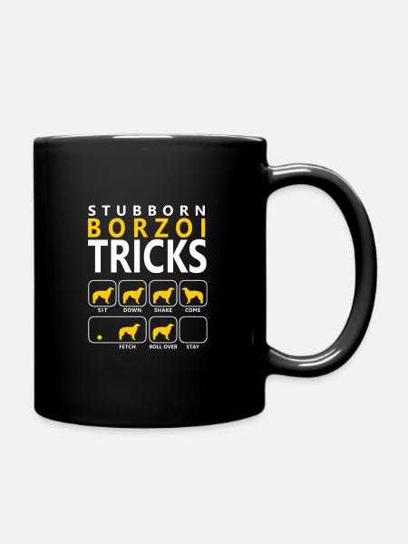 Astuces de Barzoï tenaces - Mug uni - noir