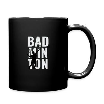 Badminton badminton player badminton gift - Full Colour Mug - black - Right