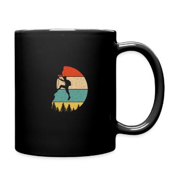Retro Vintage Climbing- grimpeur grimpeur - Mug uni - noir - Droite