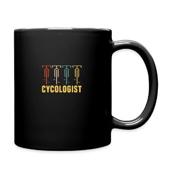 Cycologist Bike Retro Gift For Cycling and Bicycle - Full Colour Mug - black - Right
