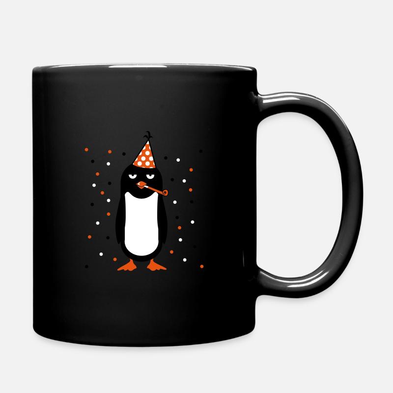 Party Pinguin - Tasse einfarbig - Schwarz