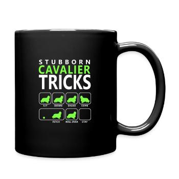 Stubborn Cavalier Tricks - Full Colour Mug - black - Right