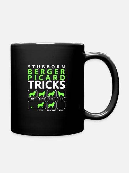 Berger Picard ruse têtue - Mug uni - noir