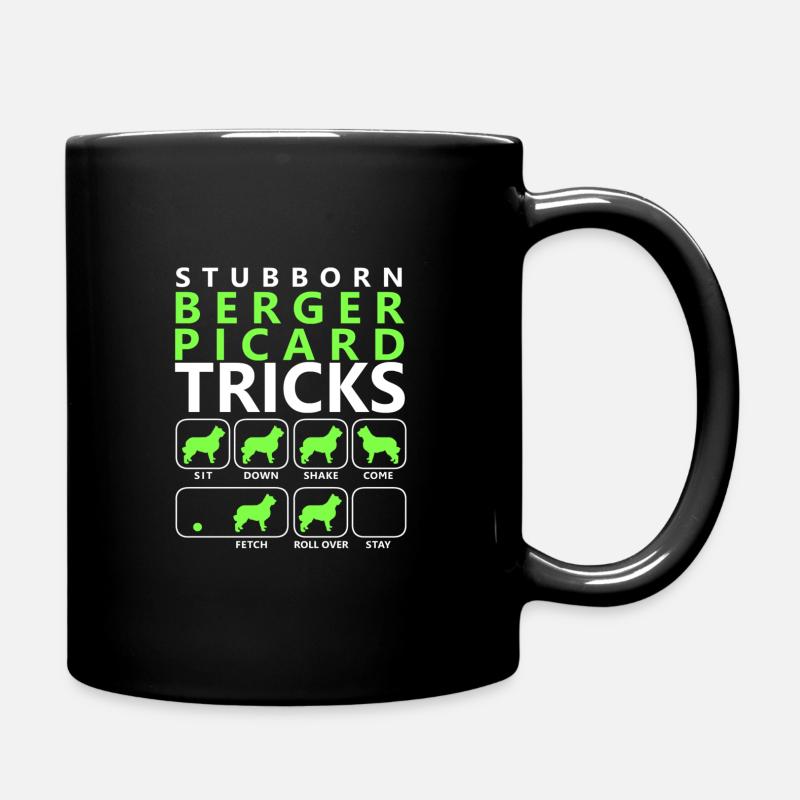 Berger Picard ruse têtue - Mug uni - noir