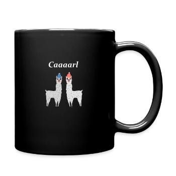Llamas karl lamas with hats - Full Colour Mug - black - Right