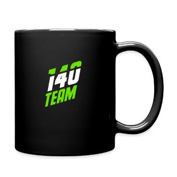 140 TEAM one hundred forty - Tasse einfarbig - Schwarz - Rechts