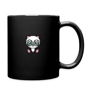 Panda à lunettes mignon animal nerd nerd chemise homme - Mug uni - noir - Droite