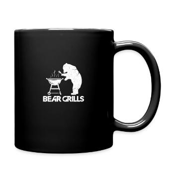 Bear Grills BBQ Grill Fun Grill Master Chef - Full Colour Mug - black - Right