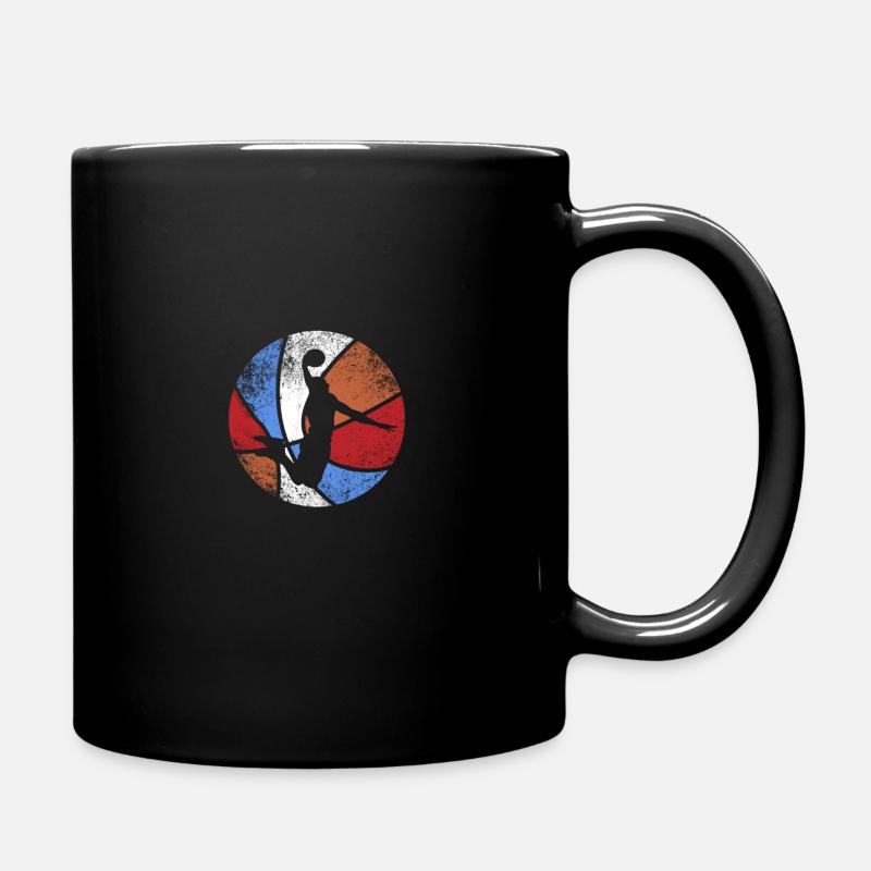 Basketball Retro Vintage Slamdunk - Tasse einfarbig - Schwarz