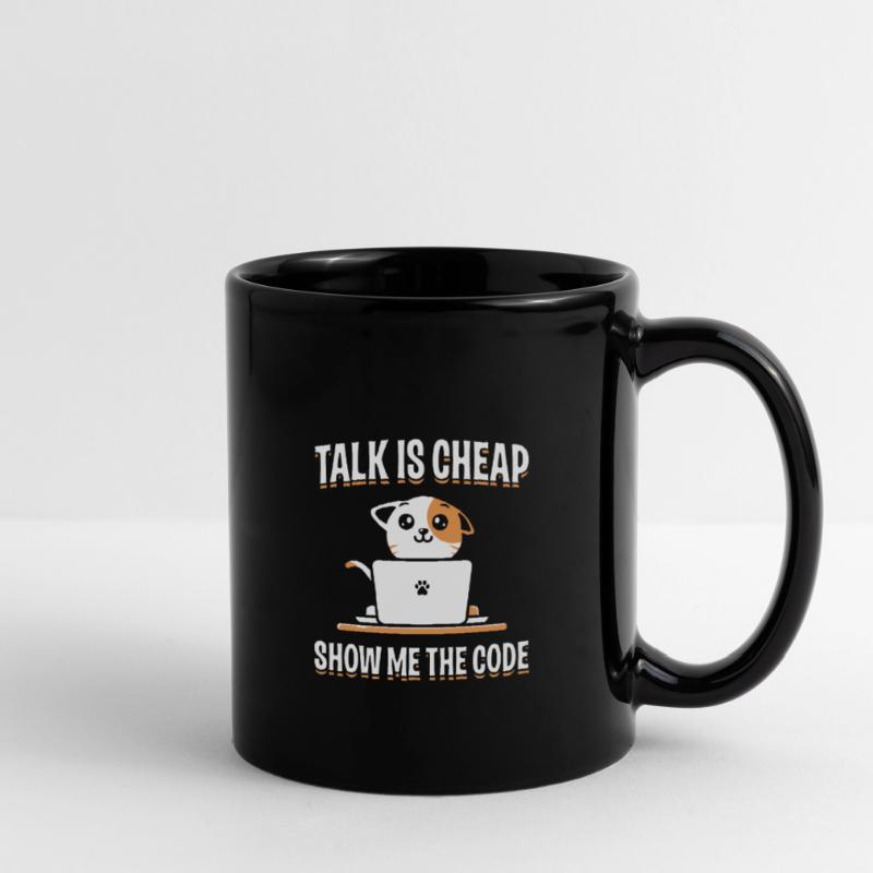 Citation de conception de programmeur impressionnante Montrez-moi le code Mug uni