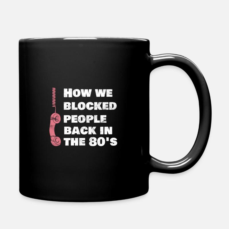 So blockieren wir in den 80er Jahren Geschenkidee - Tasse einfarbig - Schwarz