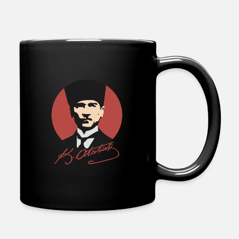 Mustafa Kemal Atatürk - Tasse einfarbig - Schwarz