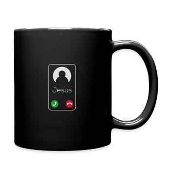 Jesus Is Calling - Full Colour Mug - black - Right