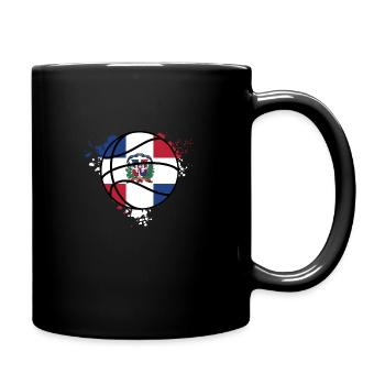 Dominican Republic Basketball Team - DOMINICAN REP - Full Colour Mug - black - Right