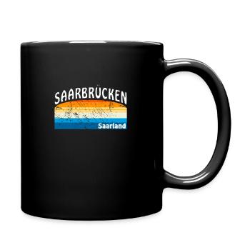 SAARBRÜCKEN SAARLAND - Tasse einfarbig - Schwarz - Rechts