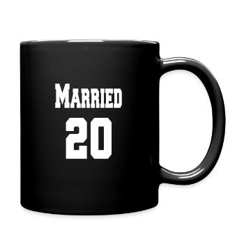 Look de couple Just Married 2020 Look de partenaire - Mug uni - noir - Droite