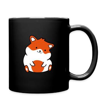 doux hamster - Mug uni - noir - Droite