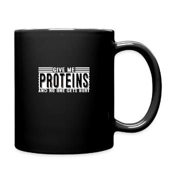 I'M NOT ADDICTED TO PROTEIN WE'RE JUST IN A VERY - Tasse einfarbig - Schwarz - Rechts