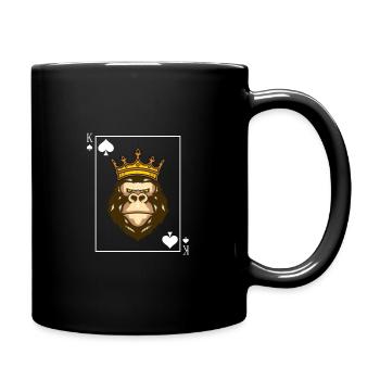 Poker Royalsigns King Roi carte à jouer Carreaux Skat - Mug uni - noir - Droite