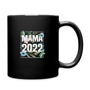 Werdende Mama 2022 Schwangerschaft Geburt Baby - Tasse einfarbig - Schwarz - Rechts