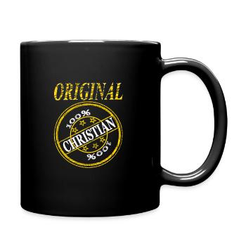 my name is Christian Original 100% Christian Name - Full Colour Mug - black - Right