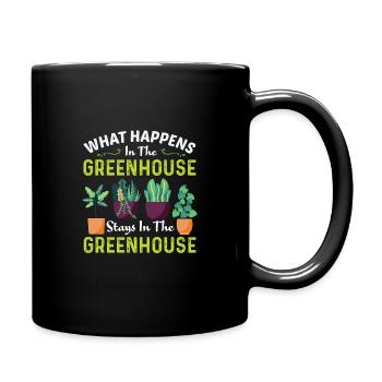 Serre jardinier Jardinage Je suis en vacances - Mug uni - noir - Droite