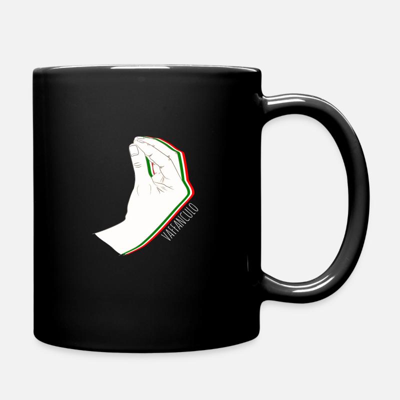 Vaffanculo Hand Geste Italien Italiener - Tasse einfarbig - Schwarz