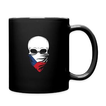 Dia De Los Muertos - Czech Republic Skull - Tasse einfarbig - Schwarz - Rechts