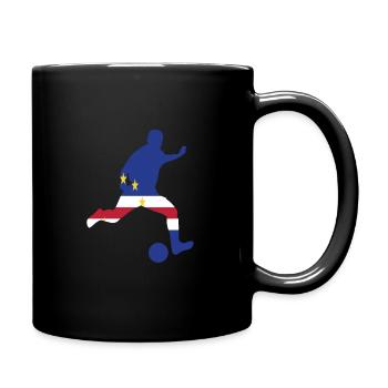 Cape Verde Soccer Tee - Tasse einfarbig - Schwarz - Rechts