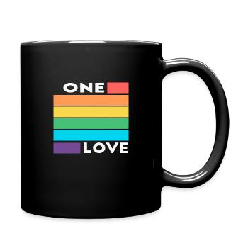 LGBTQ Un amour - Mug uni - noir - Droite