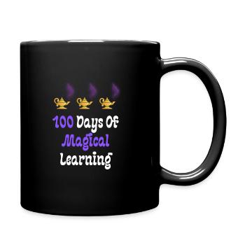 100 jours d’apprentissage magique - Mug uni - noir - Droite