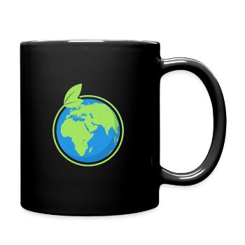 Gift for environmentalists student demo Earth - Full Colour Mug - black - Right