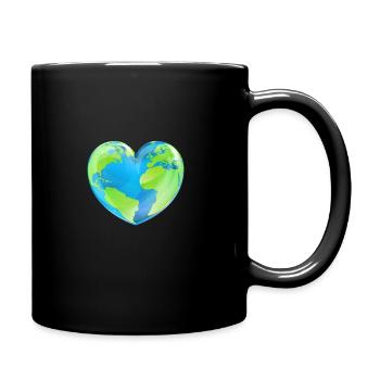 Jour de la Terre Mère Planète Cœur - Mug uni - noir - Droite