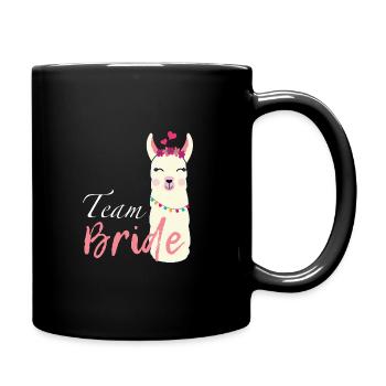 Team Bridal Alpaca Bachelor Party Girlfriends - Full Colour Mug - black - Right