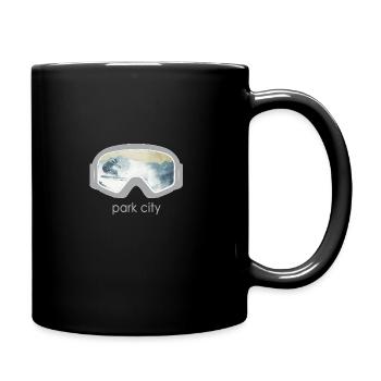 Park City Ski Fan Skier Cool Winter Skiing Gift - Full Colour Mug - black - Right