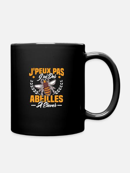 Je Peux Pas J'ai Des Abeilles À Élever - Mug uni - noir