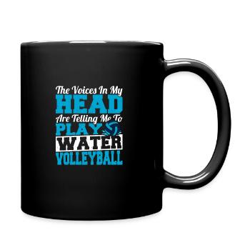 Beach And Water Volleyball Volleyball Player - Tasse einfarbig - Schwarz - Rechts