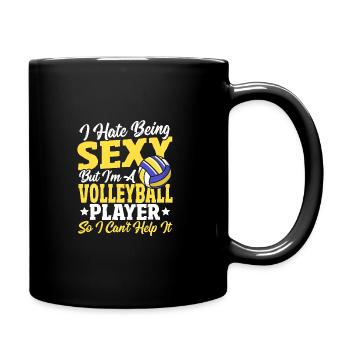 Die Must-Haves von Volleyball-Trainern - Tasse einfarbig - Schwarz - Rechts