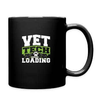 Veterinarian Veterinary Technician Vet Tech Loading - Full Colour Mug - black - Right