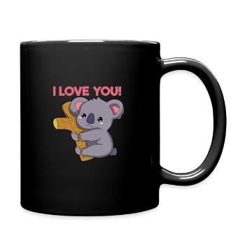 Koala I Love You - Full Colour Mug - black - Right