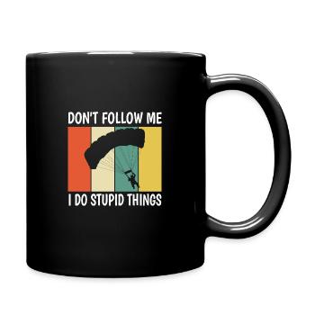 parachute - Full Colour Mug - black - Right