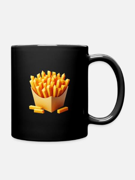 Polygone de frites - Mug uni - noir