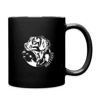 Bretagne Chien de chasse Chasseur Chiens de chasse Wilsigns - Mug uni - noir - Droite