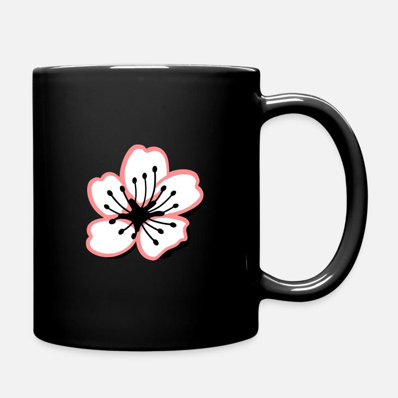 Sakura Kirschblüte - Tasse einfarbig - Schwarz
