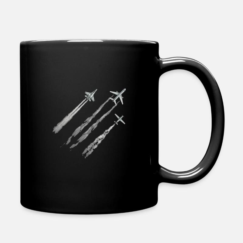 jet fighter - Full Colour Mug - black