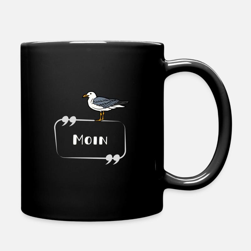 MOIN Möwe - Tasse einfarbig - Schwarz