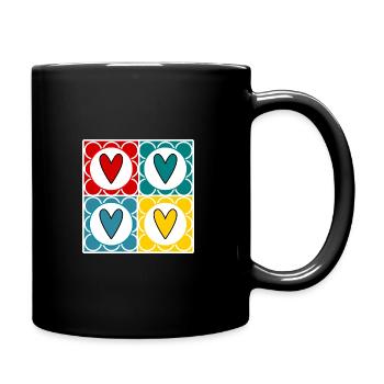 ALLES GUTE ZUM GEBURTSTAG. ALLES GUTE ZUM GEBURTSTAG. JAHRESTAG. - Tasse einfarbig - Schwarz - Rechts