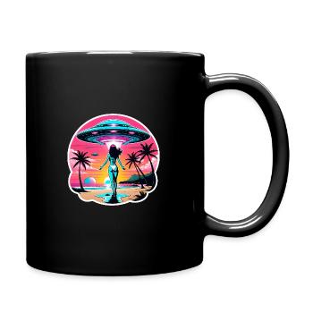 Summer vacation alien encounter. - Full Colour Mug - black - Right