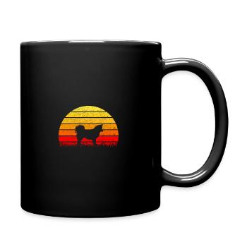 Icelandic Islandhund Shirt - Hunde Silhouette - Tasse einfarbig - Schwarz - Rechts